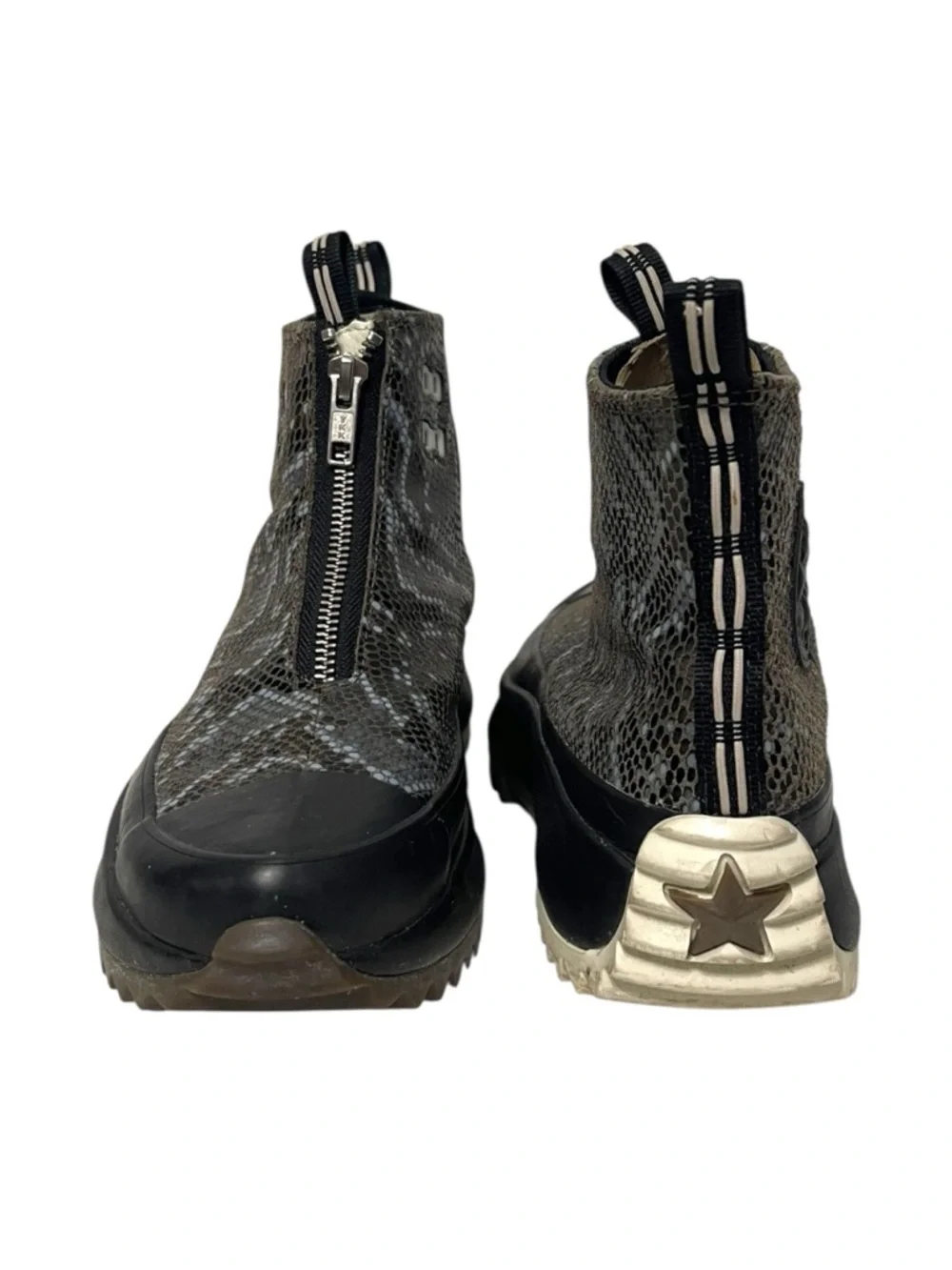 CONVERSE Run Star Hike Hi High Snakeskin Engine Smoke Sneakers 6 - Picture 2 of 9